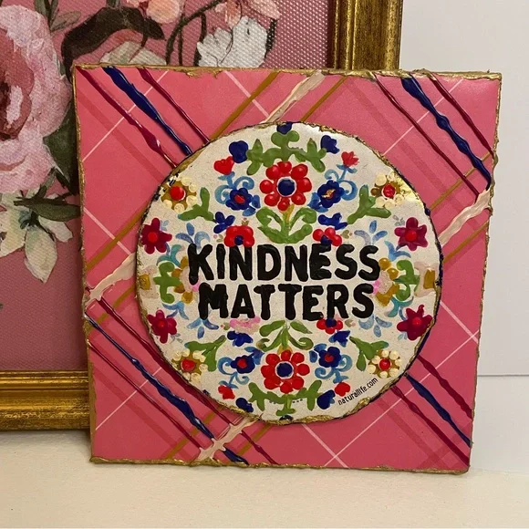 🔥Kindness Matters Mini Wall Art, 4.75x4.75” - Picture 4 of 5